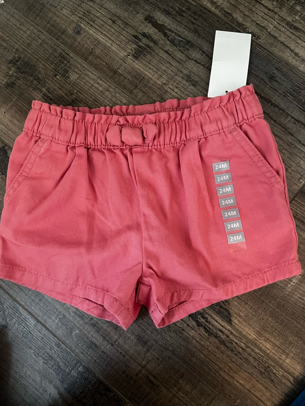 NWT OshKosh B'gosh Coral Pink Elastic-Waist Toddler Girls Shorts